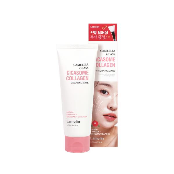 Lamelin Camellia Glass Cicasome Collagen Wrapping Mask