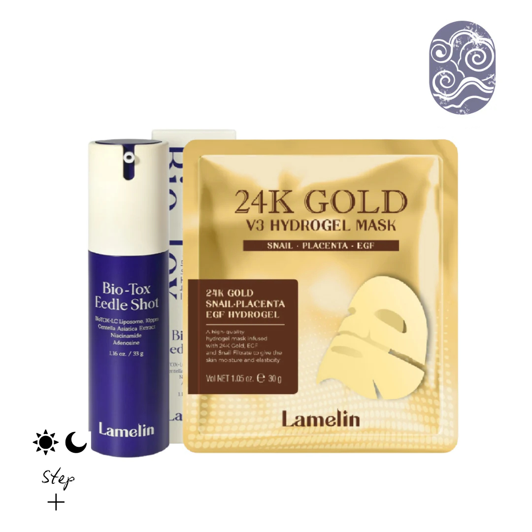 Paquete Facial En Casa (24k Gold + Eedle Shot)
