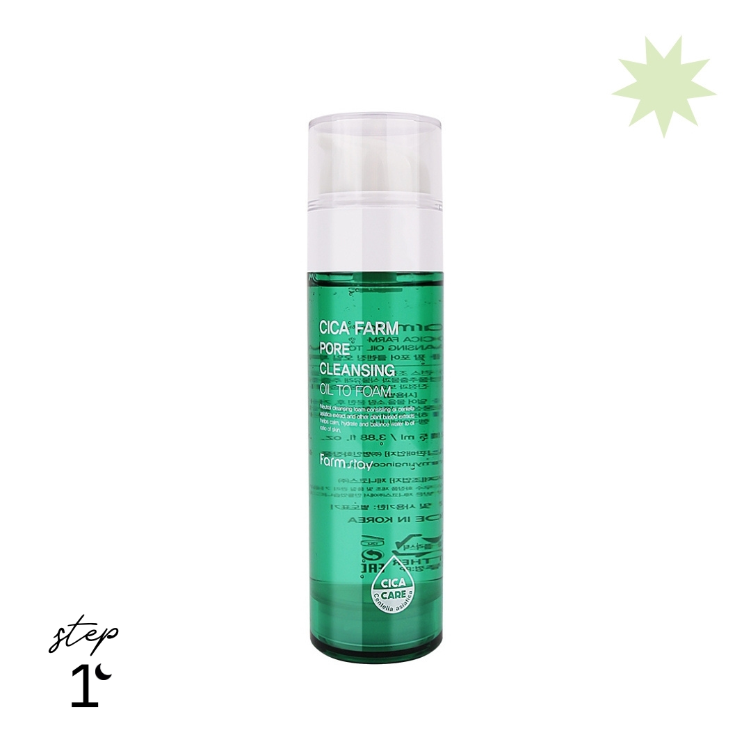 Farmstay Cica Farm Pore Cleansing Oil To Foam