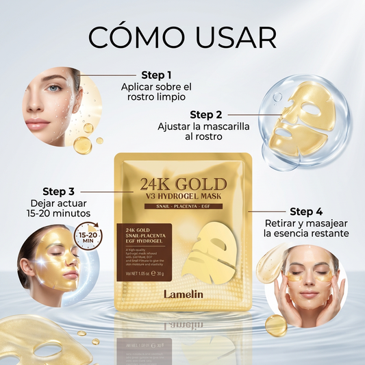 Lamelin 24k Gold V3 Hydrogel Mask (1EA)