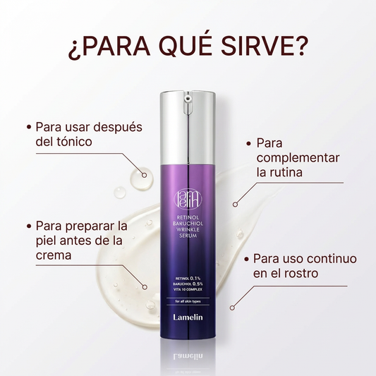 Lamelin Retinol Bakuchiol Wrinkle Serum