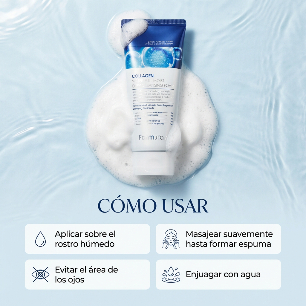 Farmstay Collagen Water Full Moist Deep Cleansing Foam