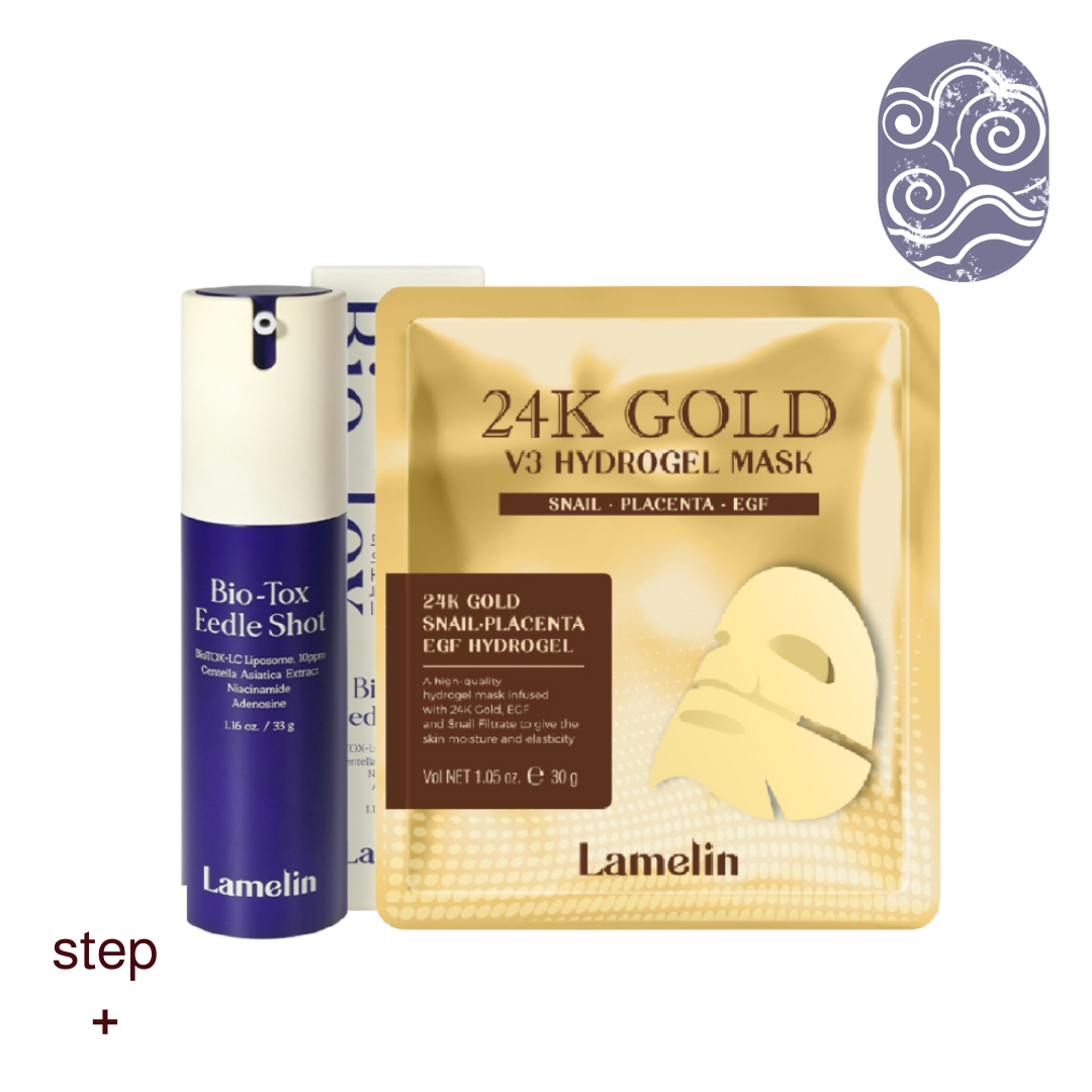 Paquete Facial En Casa (24k Gold + Eedle Shot)
