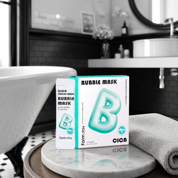 Farmstay Cica Facial Wash Bubble Mask
