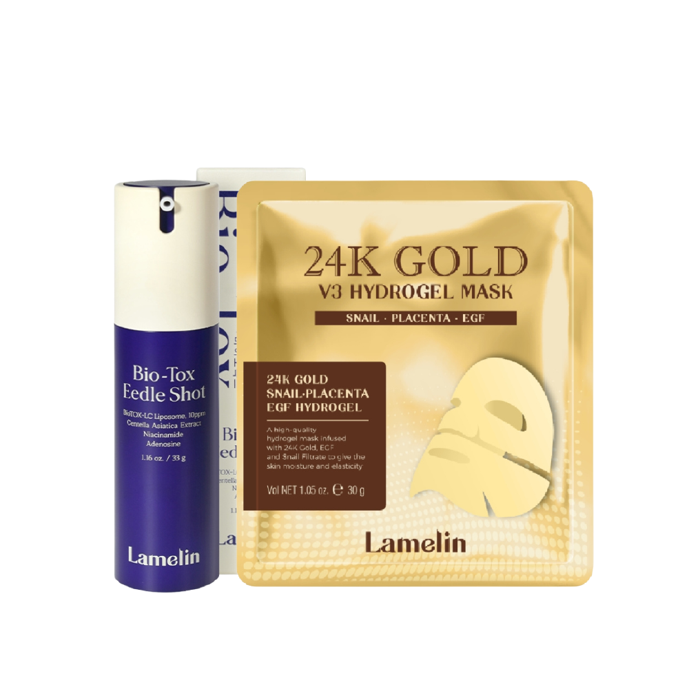 Paquete Facial En Casa (24k Gold + Eedle Shot)