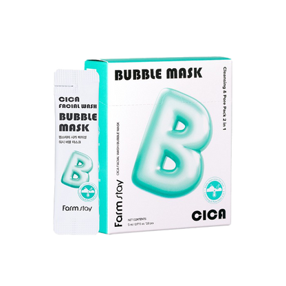 Farmstay Cica Facial Wash Bubble Mask