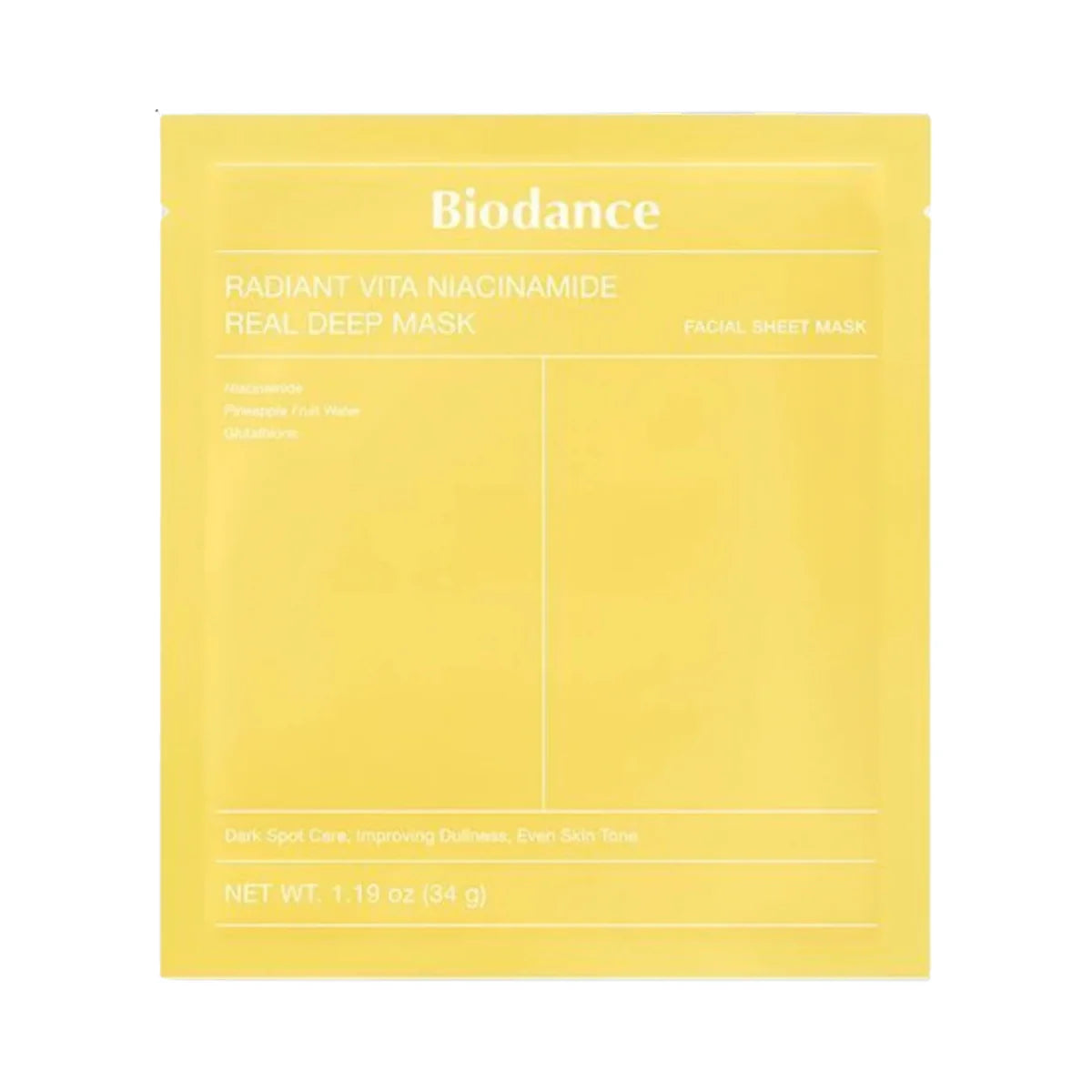 Biodance Radiant Vita Niacinamide Real Deep Mask (1 sheet)