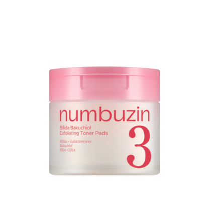 Numbuzin No.3 Bifida Bakuchiol Exfoliating Toner Pads
