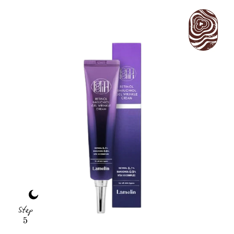Lamelin Retinol Bakuchiol Gel Wrinkle Cream (Todo tipo de piel/ mejora el tono)