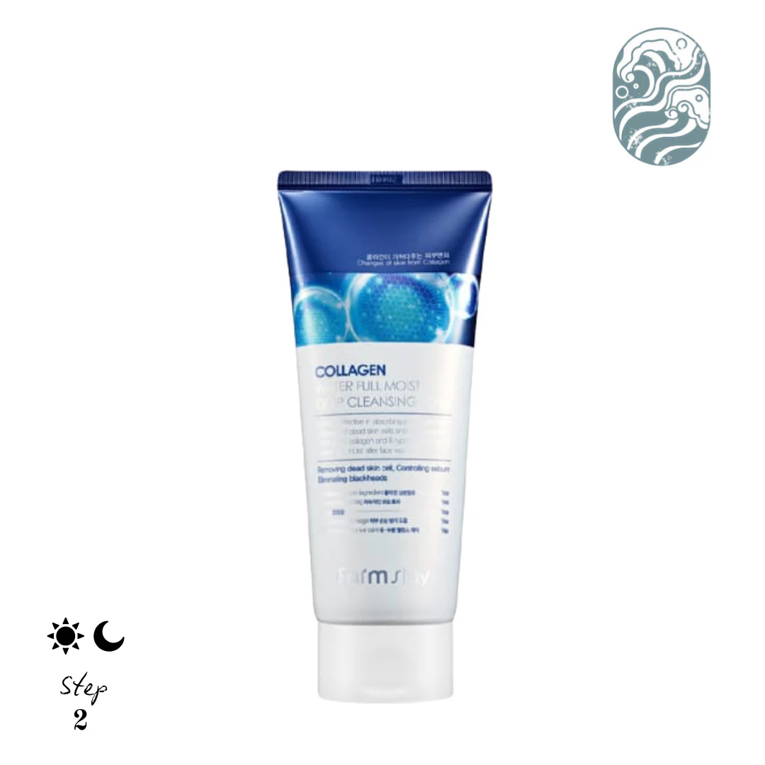 Farmstay Collagen Water Full Moist Deep Cleansing Foam