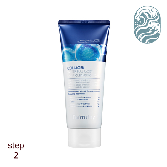 Farmstay Collagen Water Full Moist Deep Cleansing Foam