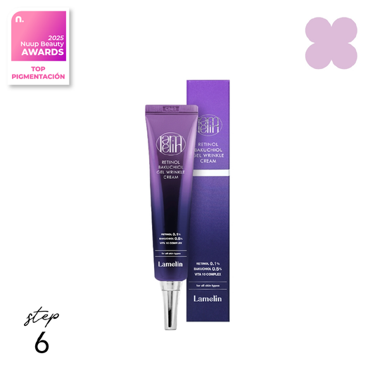 Lamelin Retinol Bakuchiol Gel Wrinkle Cream (Todo tipo de piel/ mejora el tono)