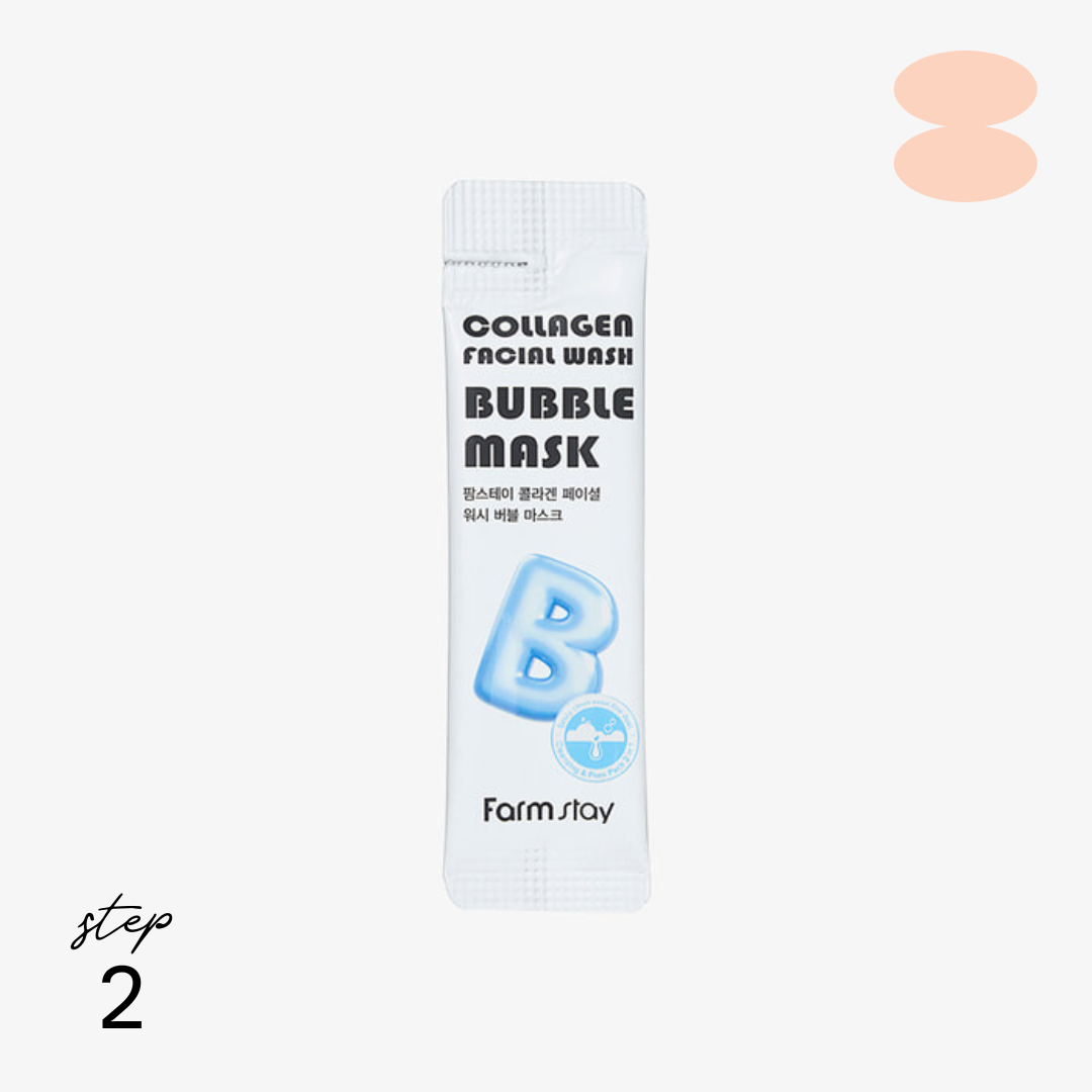 Farmstay Collagen Facial Wash Bubble Mask
