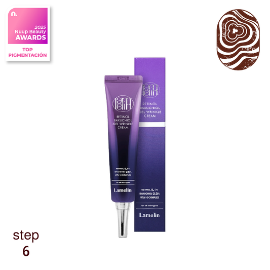 Lamelin Retinol Bakuchiol Gel Wrinkle Cream (Todo tipo de piel/ mejora el tono)