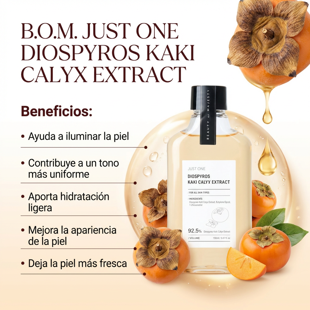 B.O.M. Just One Diospyros Kaki Calyx Extract (Tónico iluminador)