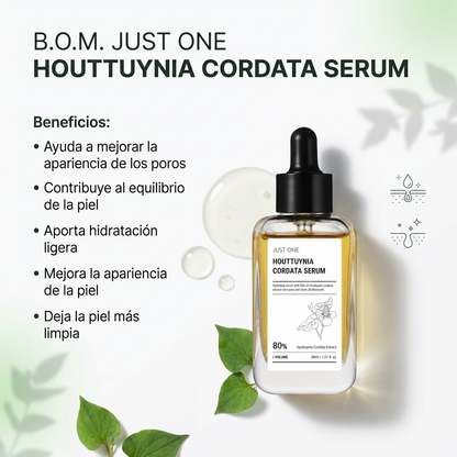 B.O.M Just One Houttuynia Cordata Serum (Suero para poros)
