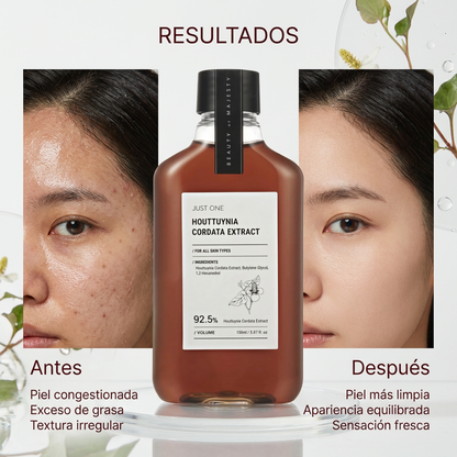 B.O.M. Just One Houttuynia Cordata Extract (Tónico purificante para rostro y cuero cabelludo)
