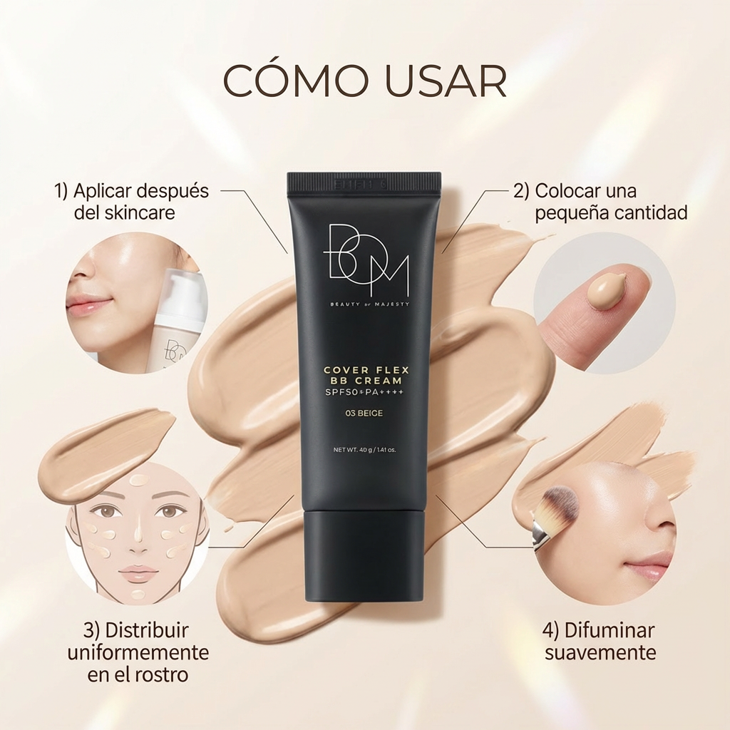 B.O.M. Cover Flex BB Cream SPF50+
