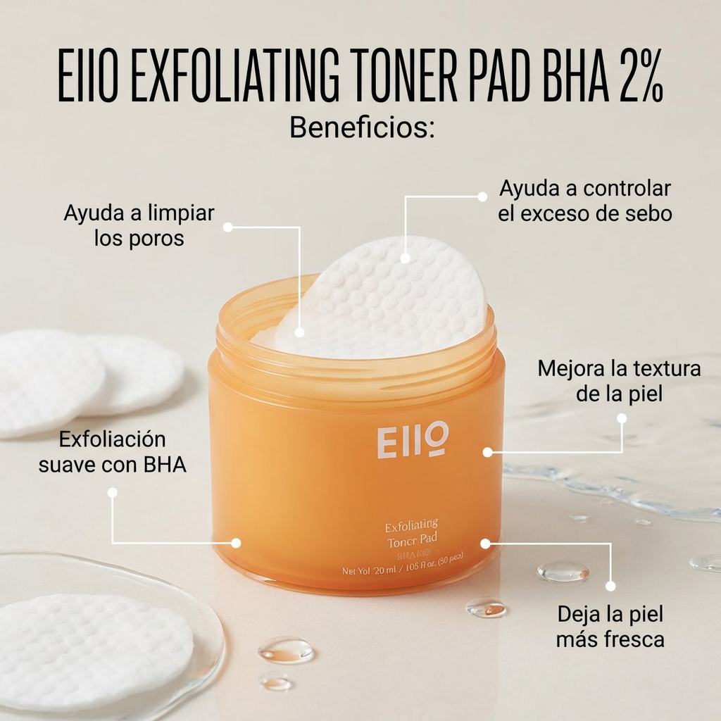 EiiO Exfoliating Toner Pad BHA 2%