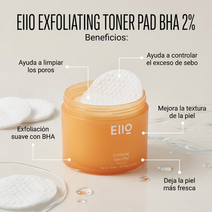EiiO Exfoliating Toner Pad BHA 2%