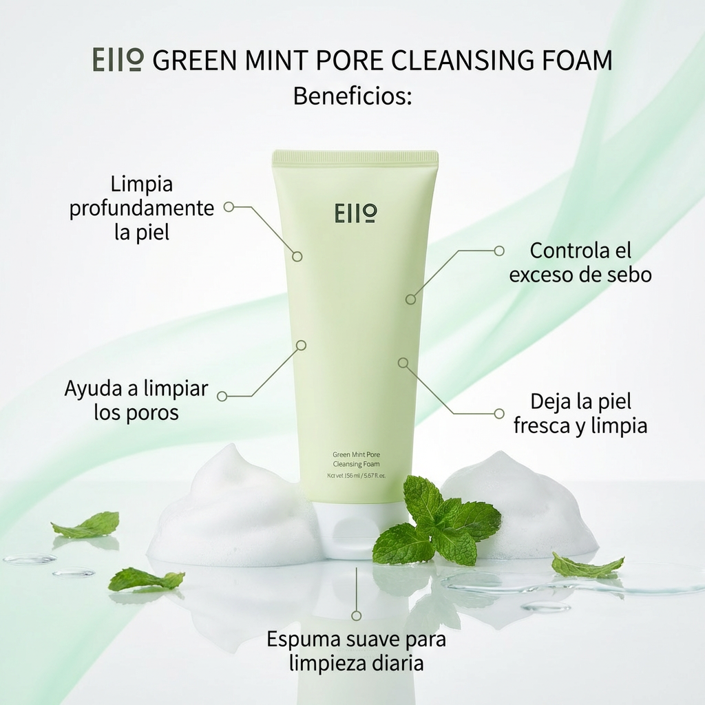 EIIO Green Mint Pore Cleansing Foam