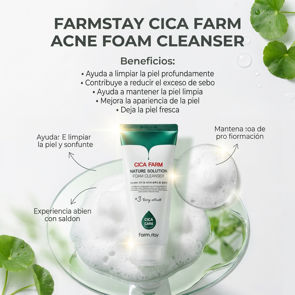 Farmstay Cica Farm Acne Foam Cleanser