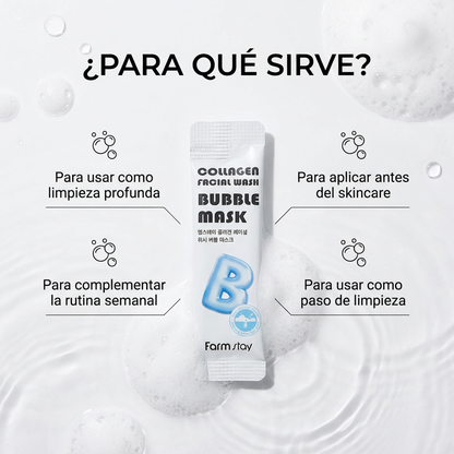 Farmstay Collagen Facial Wash Bubble Mask