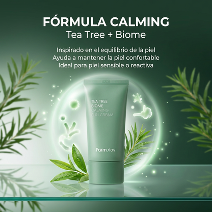 Farmstay Tea Tree Biome Calming Sun Cream