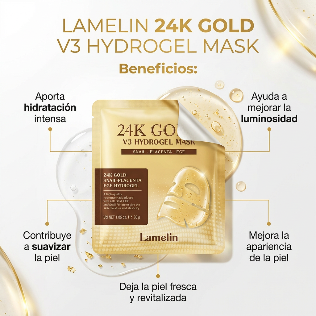 Lamelin 24k Gold V3 Hydrogel Mask (1EA)