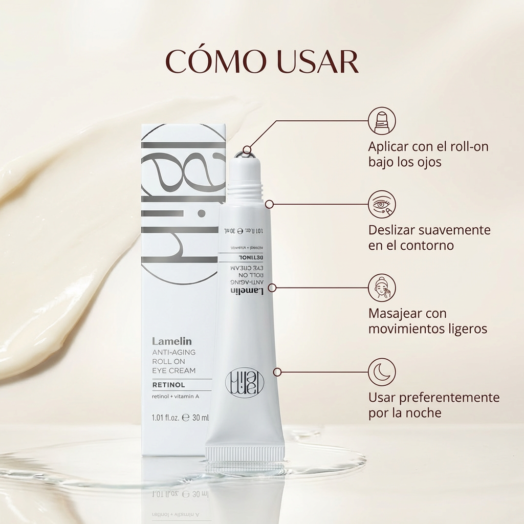 Lamelin Anti Aging Roll On Eye Cream Retinol