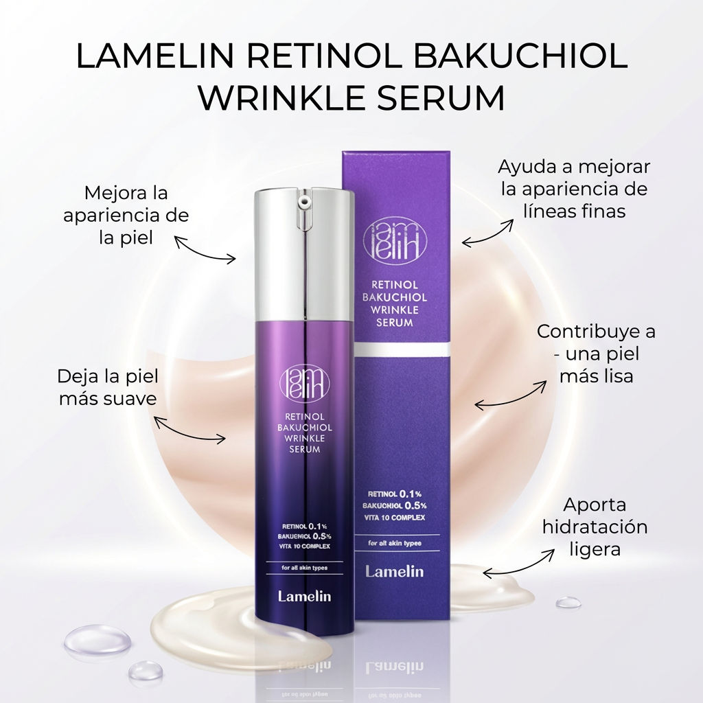 Lamelin Retinol Bakuchiol Wrinkle Serum