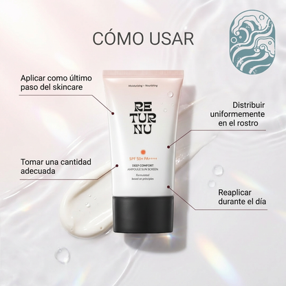Returnu Deep Comfort Ampoule Sunscreen