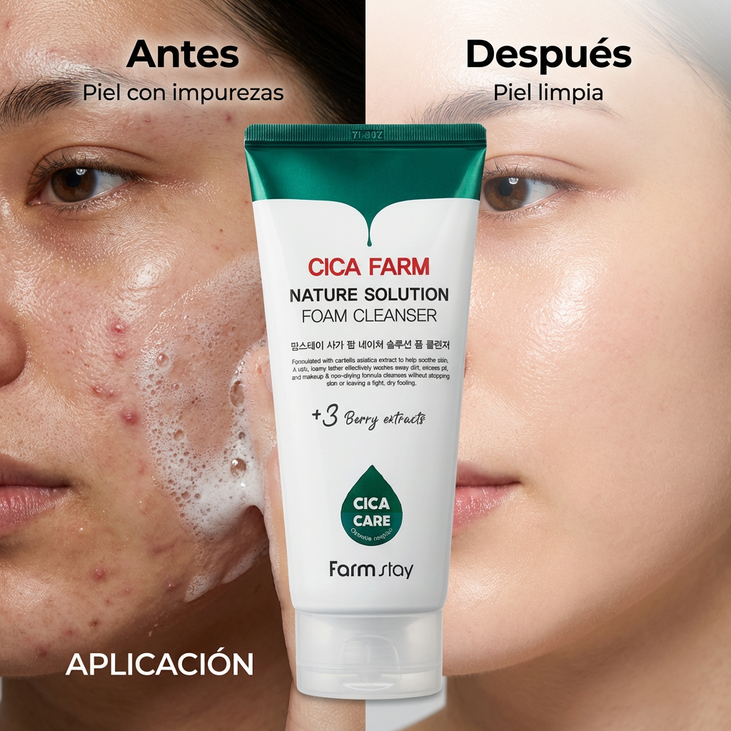 Farmstay Cica Farm Acne Foam Cleanser