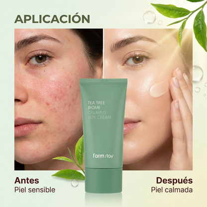 Farmstay Tea Tree Biome Calming Sun Cream