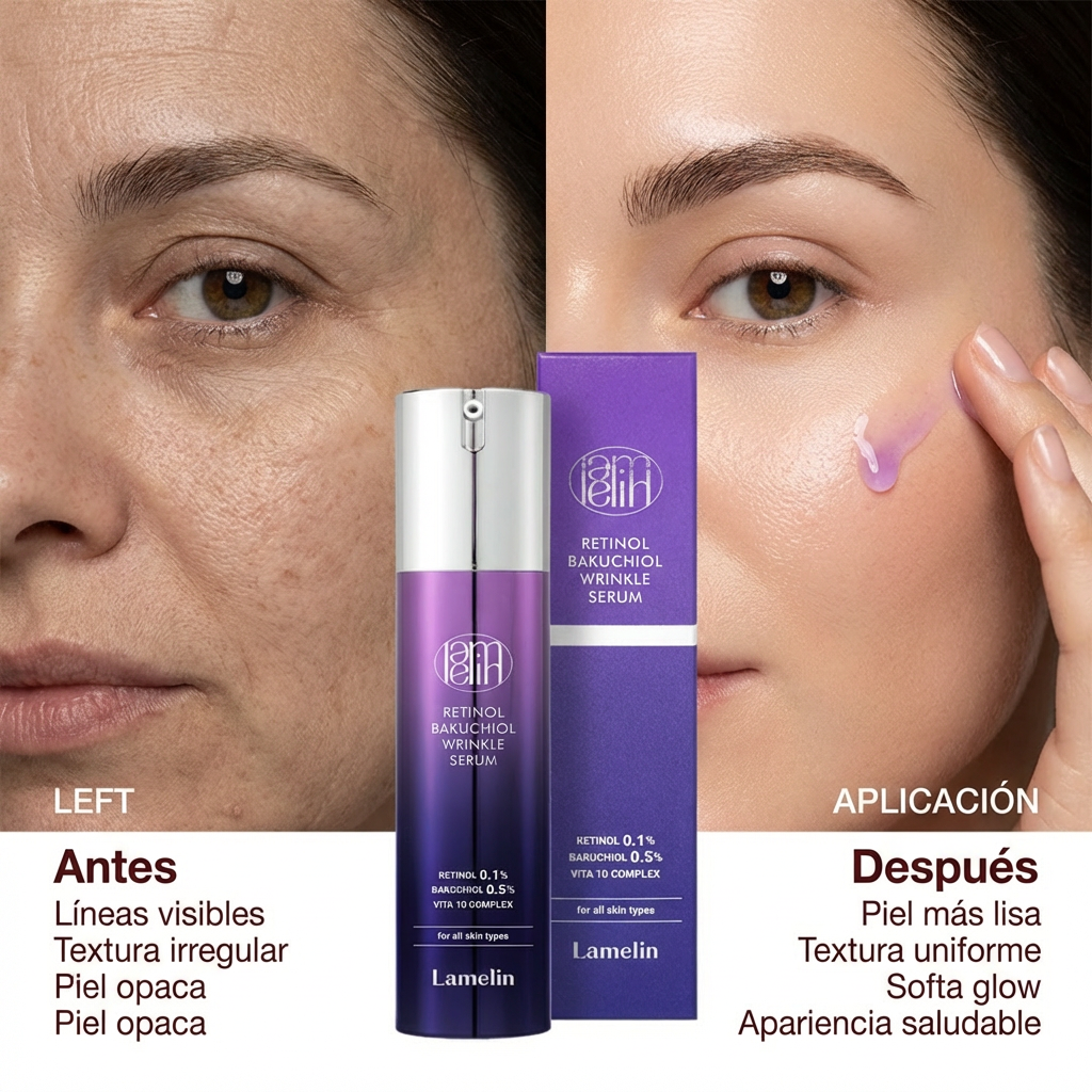 Lamelin Retinol Bakuchiol Wrinkle Serum
