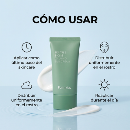 Farmstay Tea Tree Biome Calming Sun Cream