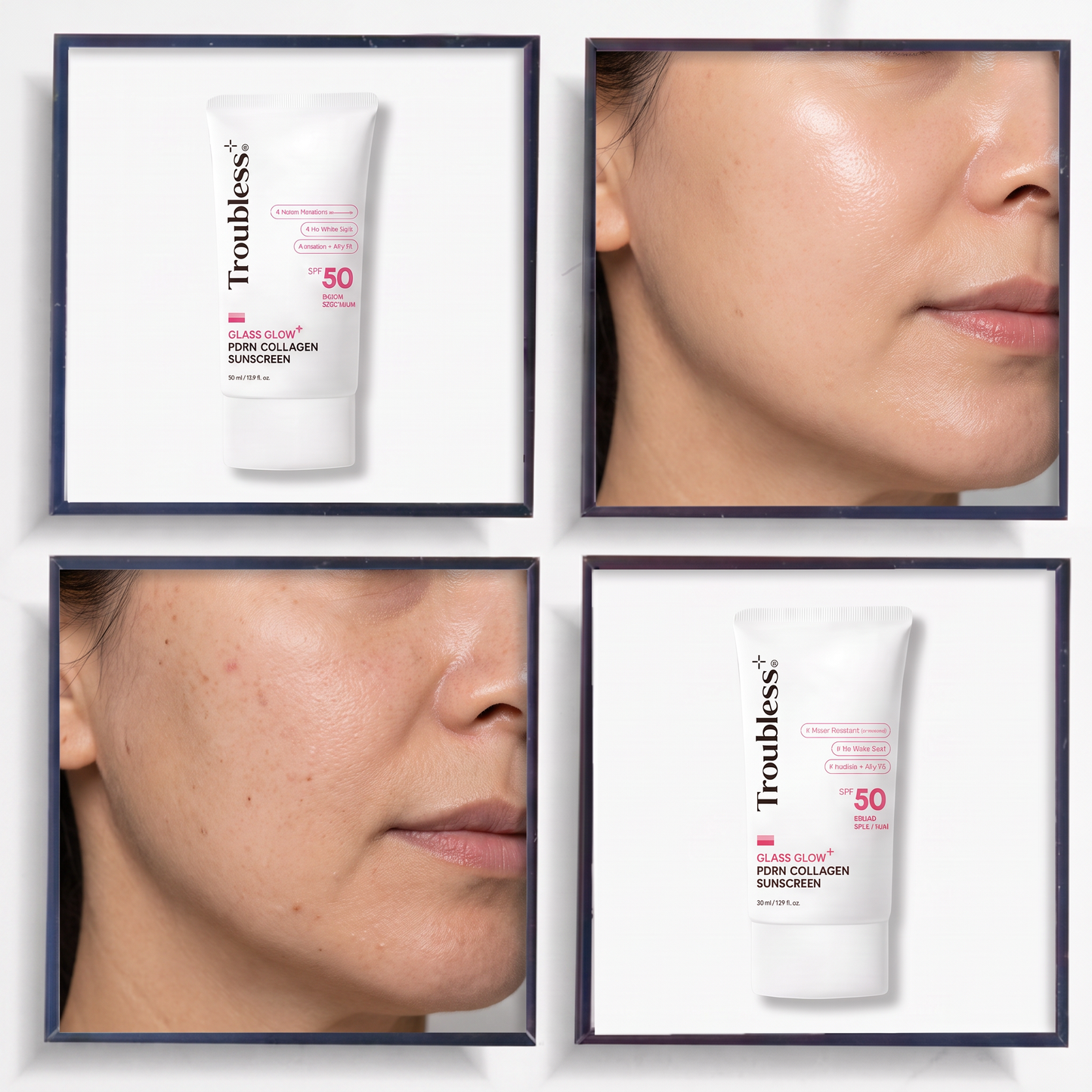 Troubless Glass Glow PDRN Collagen Sunscreen