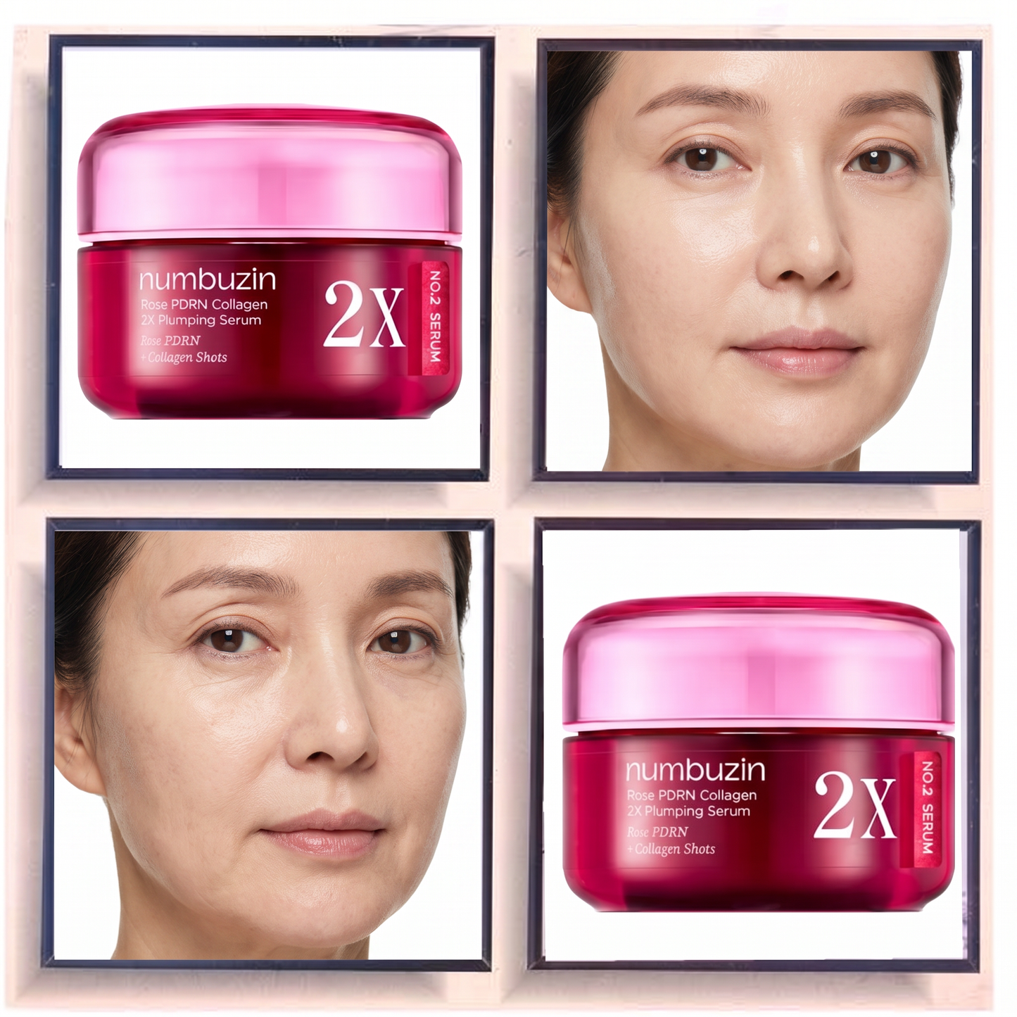 Numbuzin No.2 Rose PDRN Collagen 2X Plumping Serum