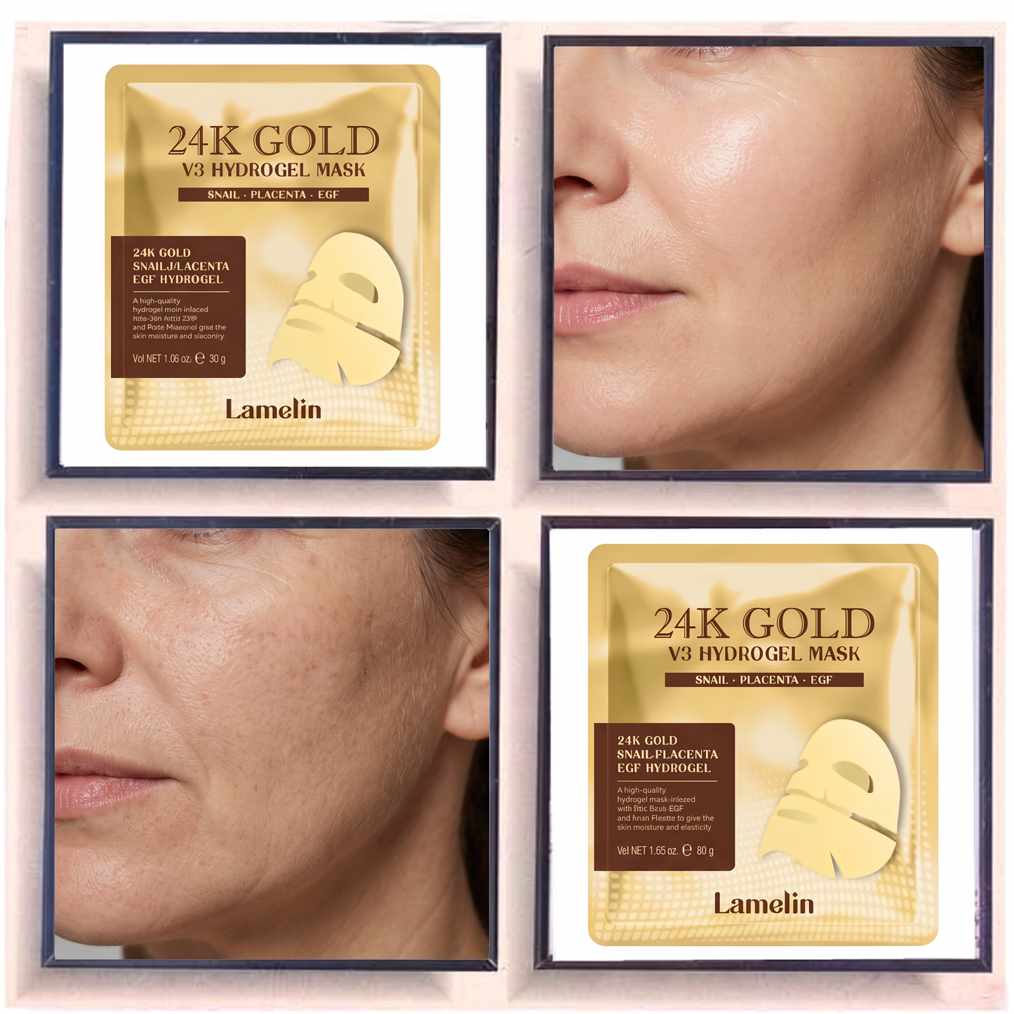 Lamelin 24k Gold V3 Hydrogel Mask (1EA)