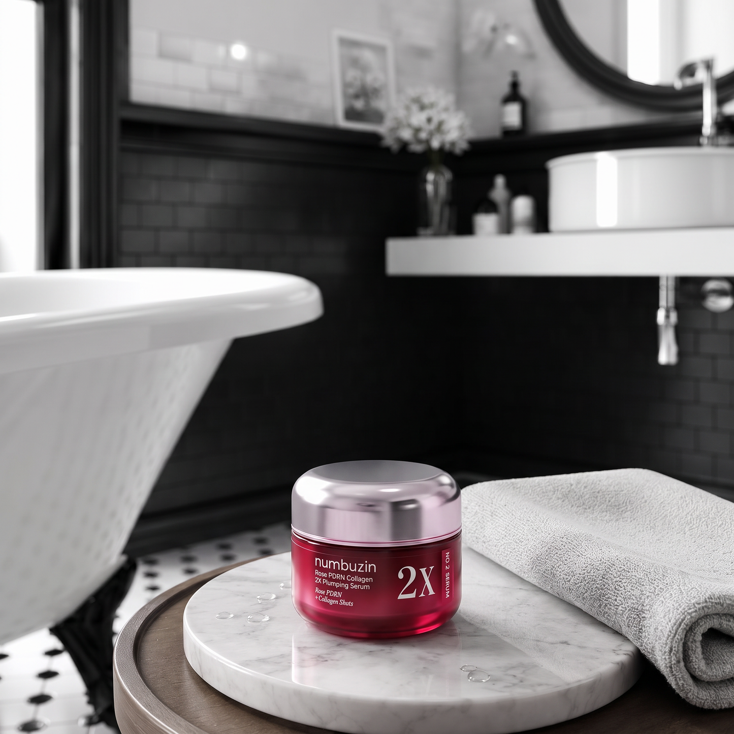 Numbuzin No.2 Rose PDRN Collagen 2X Plumping Serum