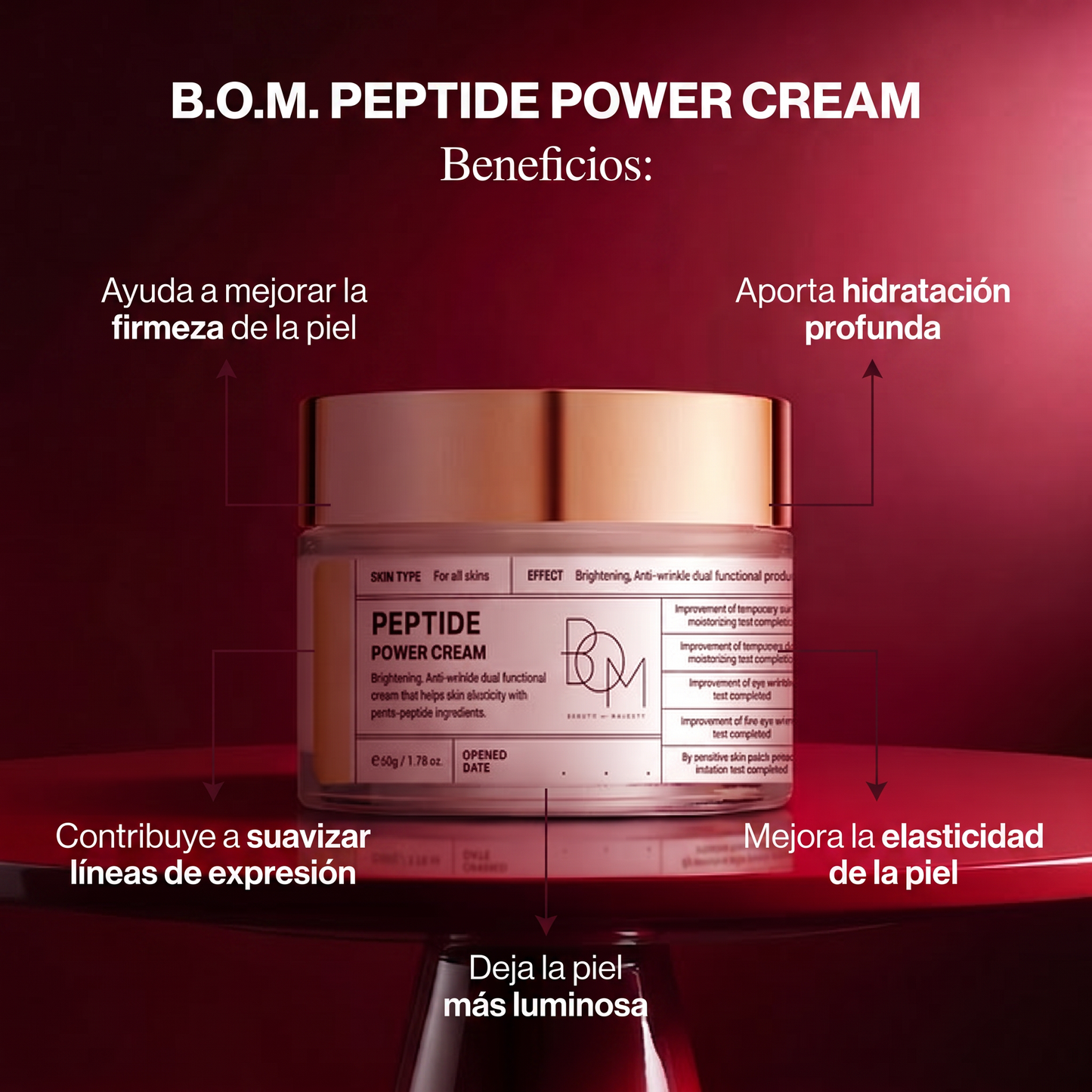 B.O.M. Peptide Power Cream