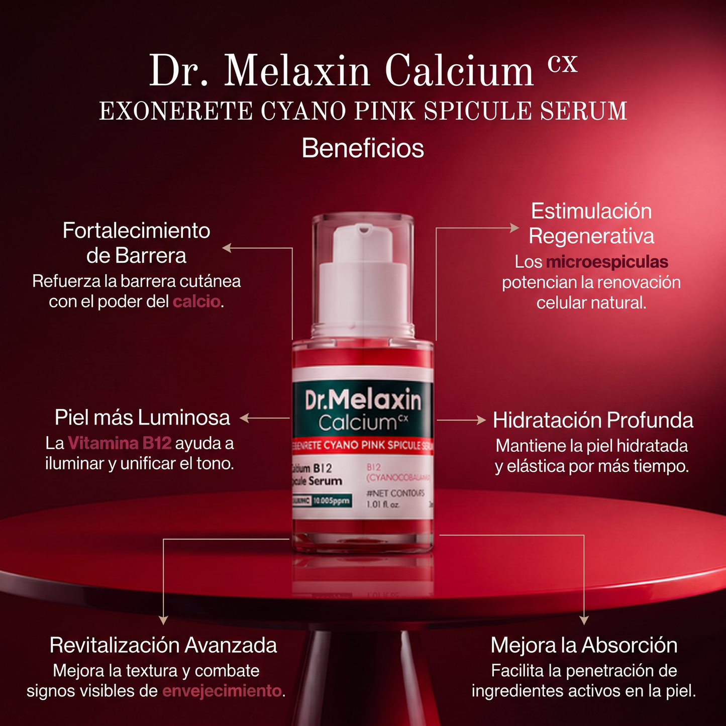 Dr. Melaxin Calcium CX Cyano Pink Spicule Serum