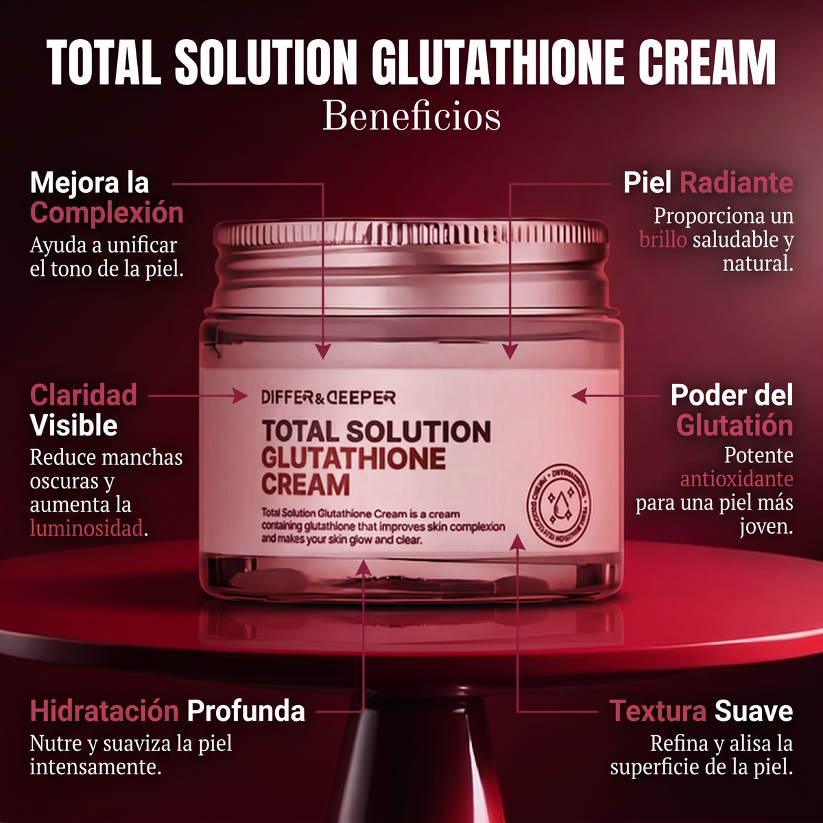 DIffer&Deeper Total Solution Glutathione Cream