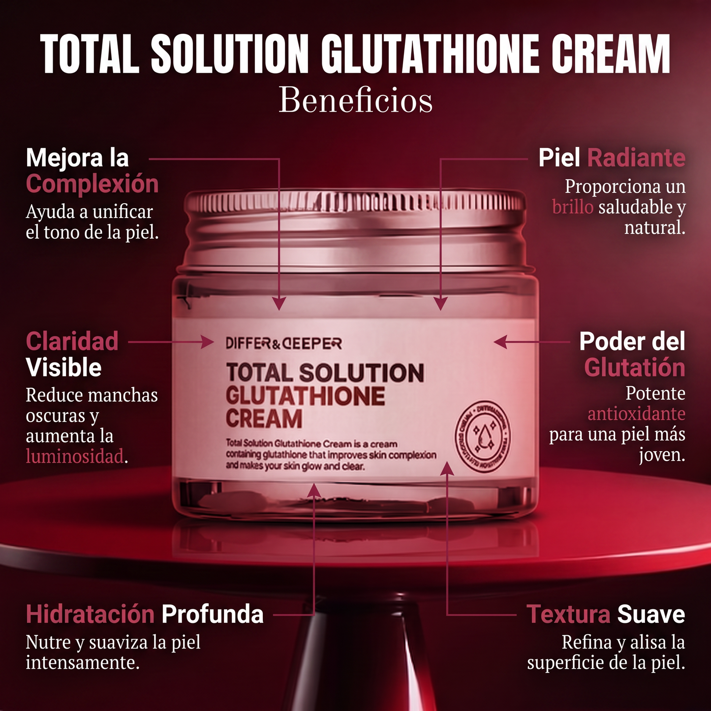 DIffer&Deeper Total Solution Glutathione Cream