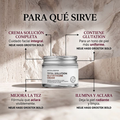 DIffer&Deeper Total Solution Glutathione Cream