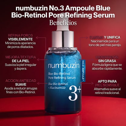 Numbuzin No.3 Blue Bio-Retinol Pore Refining Serum