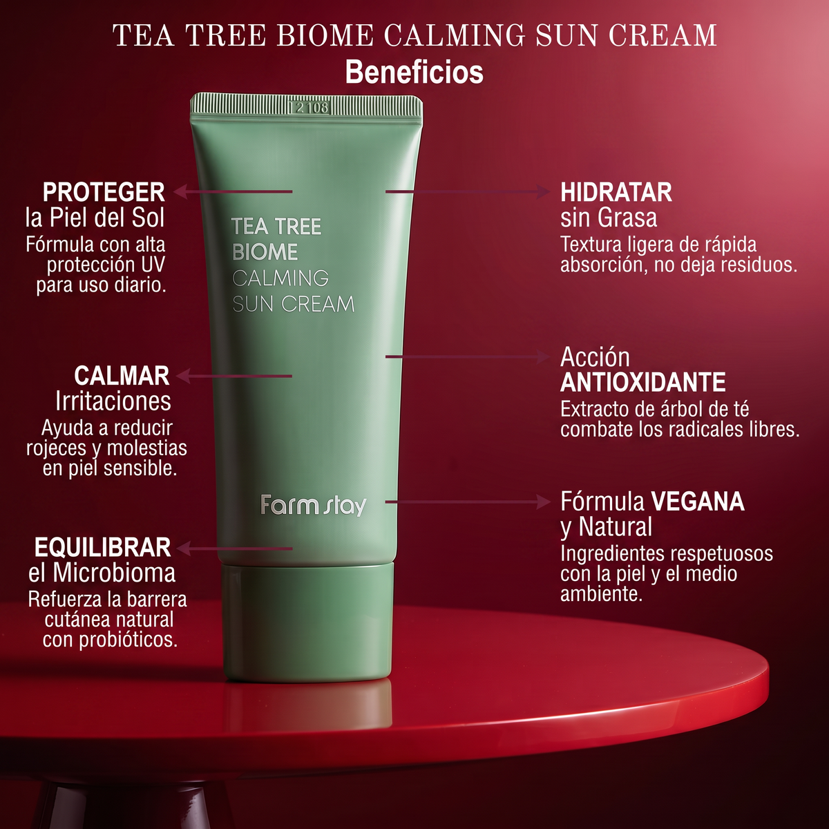 Farmstay Tea Tree Biome Calming Sun Cream