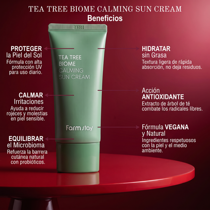 Farmstay Tea Tree Biome Calming Sun Cream