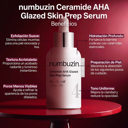 Numbuzin No.4 Ceramide AHA Glazed Skin Prep Serum