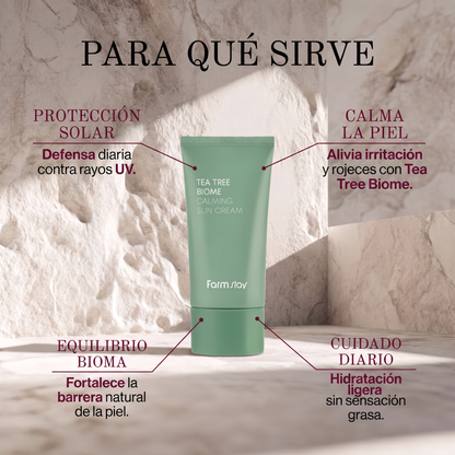 Farmstay Tea Tree Biome Calming Sun Cream